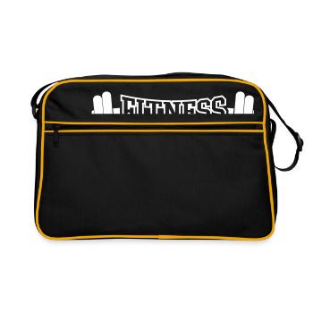 FITNESS - Retro Bag - black/gold - Front