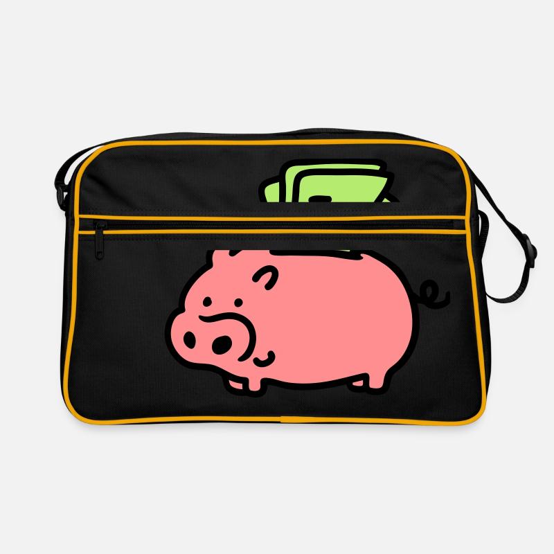Sparschwein - Scheine 3 Retro Tasche