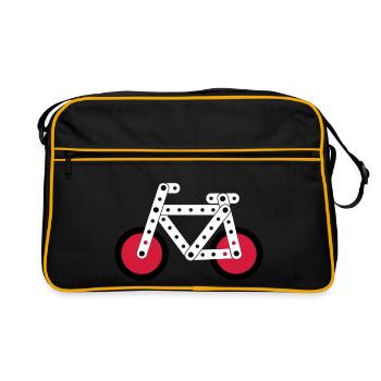 bicycle model - Retro Tasche - Schwarz/Gold - Vorne