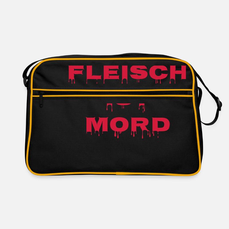 FLeisch ist Mord Retro Tasche