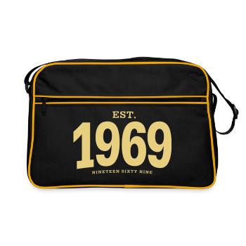 EST. 1969 Nineteen Sixty Nine - Retro Bag - black/gold - Front