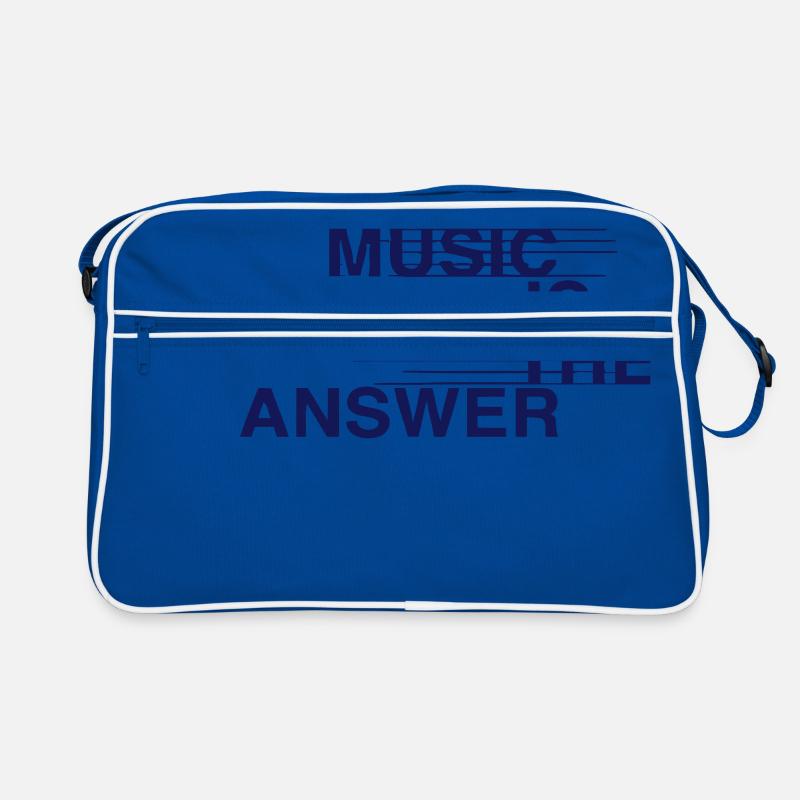 MUSIC IS THE ANSWER Retro Bag
