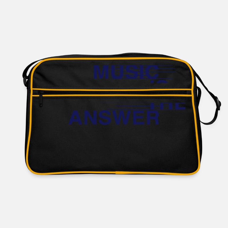 MUSIC IS THE ANSWER Retro Bag
