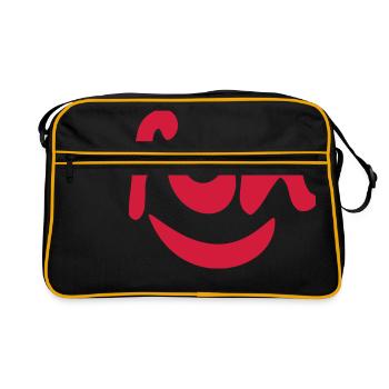 fun - Retro Bag - black/gold - Front