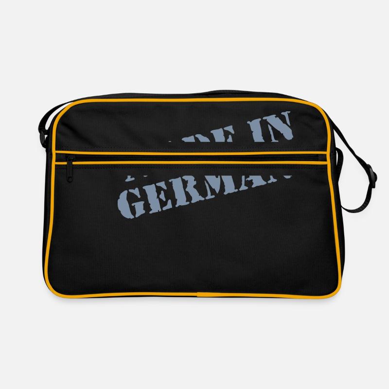 MADE IN GERMANY - Retro Tasche - Schwarz/Gold