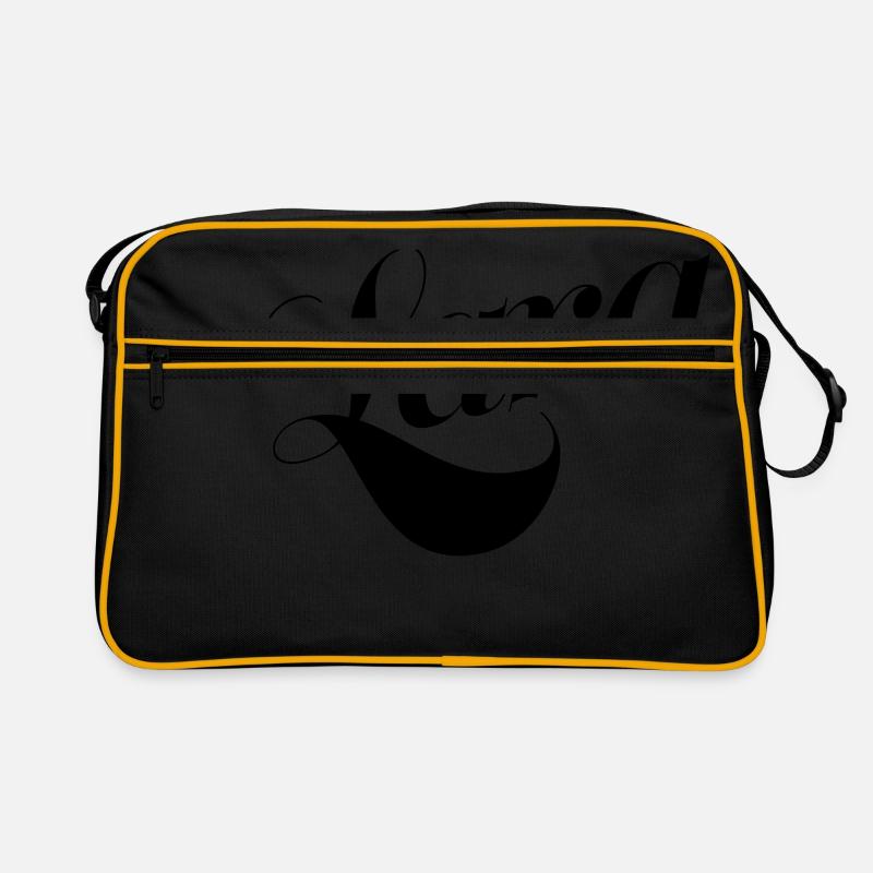 Lara - Retro Tasche - Schwarz/Gold