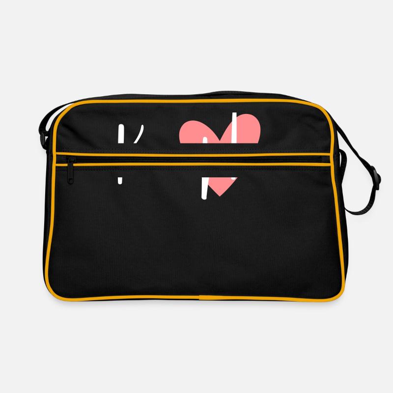 Complicated pink heart girlfriend partner Retro Bag