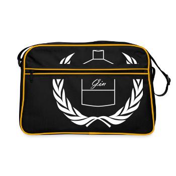 Gin - Retro Tasche - Schwarz/Gold - Vorne