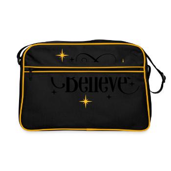Believe - Retro Bag - black/gold - Front