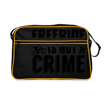 Freeride is not a crime - Sac Retro - noir/or - Devant