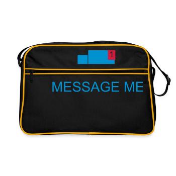 Message me / Mail me 2c - Sac Retro - noir/or - Devant