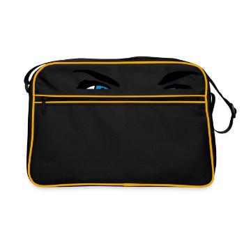 Auge - Retro Tasche - Schwarz/Gold - Vorne