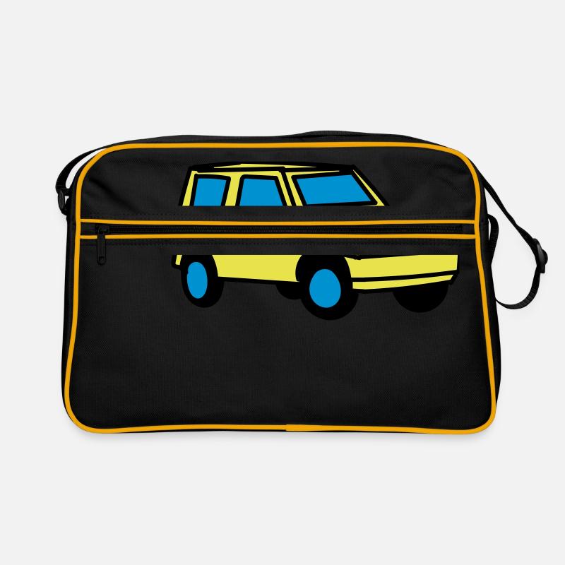Auto - Retro Tasche - Schwarz/Gold