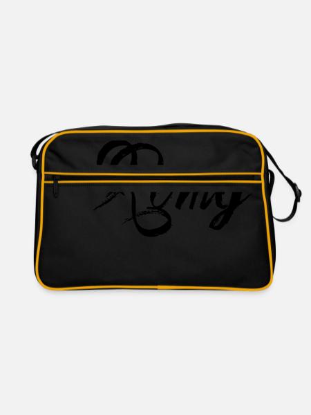 Romy - Retro Tasche - Schwarz/Gold - Vorne