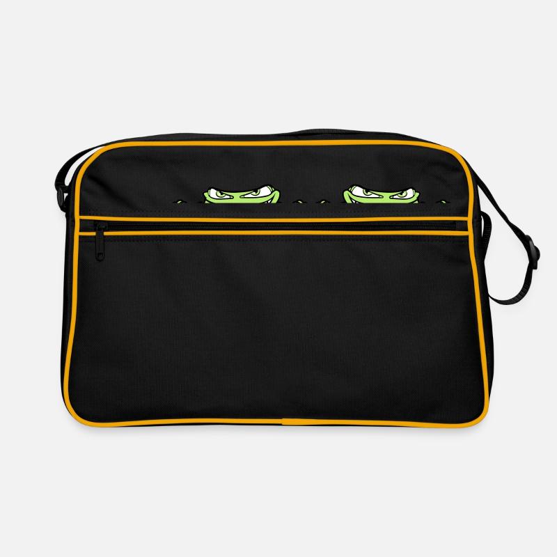 2 friends team couple duo hide frame text Retro Bag