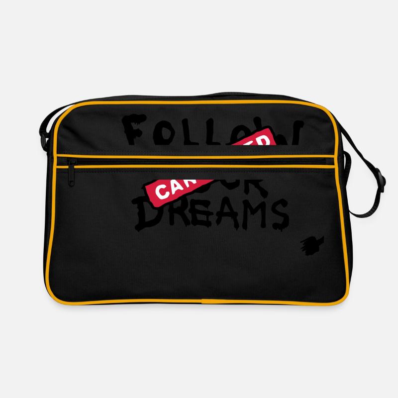 Follow your Dreams Cancelled - Retro Tasche - Schwarz/Gold