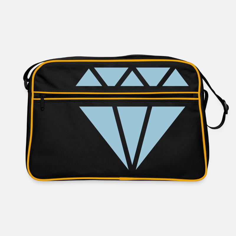 Diamond symbol, triangle, cubic, abstract, ever Retro Bag