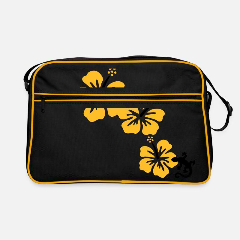 HIBISCUS mit GECKO Retro Tasche