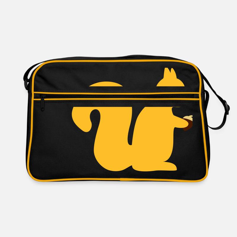 écureuil avec un écrou Sac Retro
