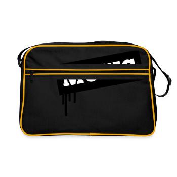 Music tropfen 2f - Retro Tasche - Schwarz/Gold - Vorne