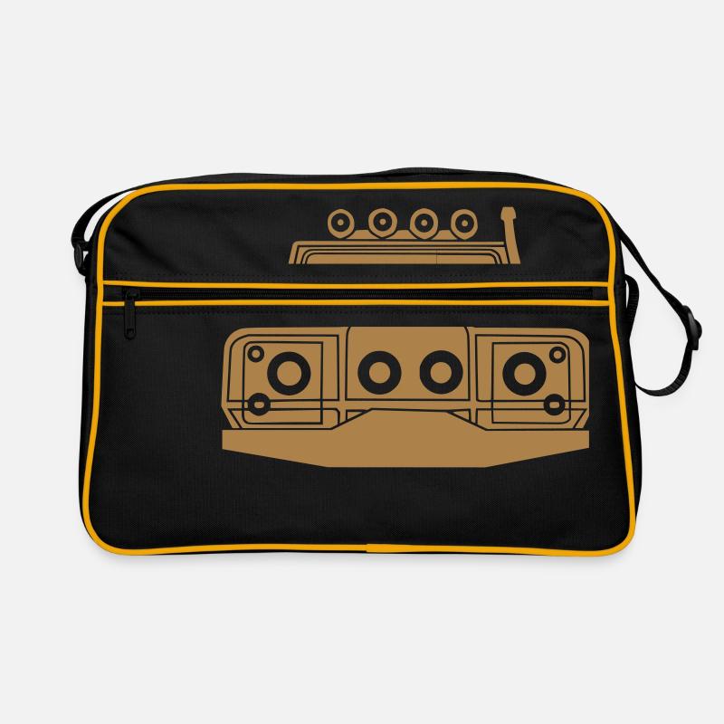 LR-Verteidiger - Retro Tasche - Schwarz/Gold
