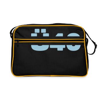 On the 40th Ü40 a birthday shirt - Retro Bag - black/gold - Front