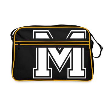 m - Retro Bag - black/gold - Front
