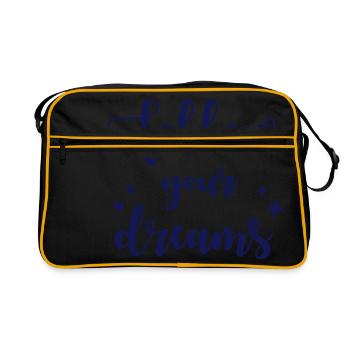 Follow your dreams - Sac Retro - noir/or - Devant