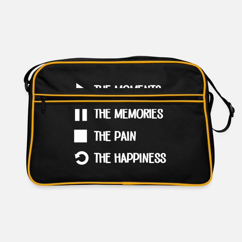 Lecture Pause Arrêter Répéter Musique Sac Retro