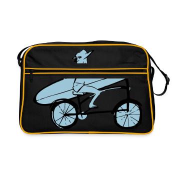 surfeuse - Sac Retro - noir/or - Devant