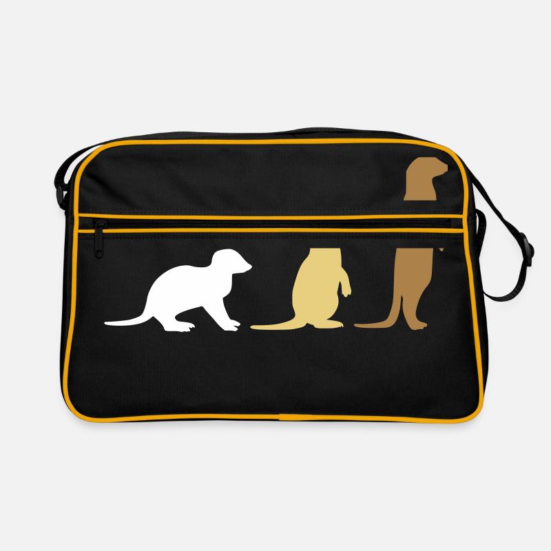 Meerkat three vector Retro Bag