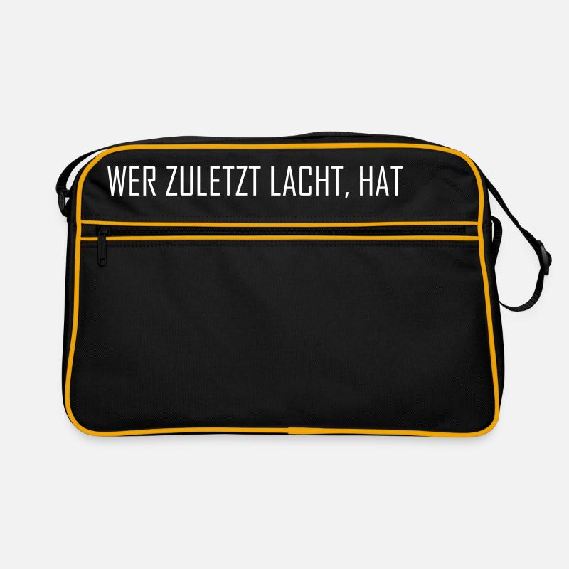 Wer zuletzt lacht hat den höchsten Ping - Computer Retro Tasche