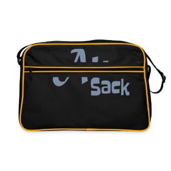 Alter Sack - Retro Tasche - Schwarz/Gold - Vorne