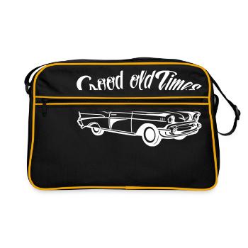 Everything was better - the good old days! - Retro Bag - black/gold - Front