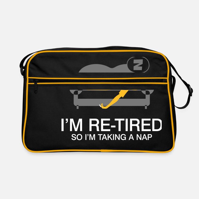 I'm Retired. So I'm Taking A Nap. Retro Bag