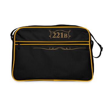 Team Baker Street - Retro Tasche - Schwarz/Gold - Vorne