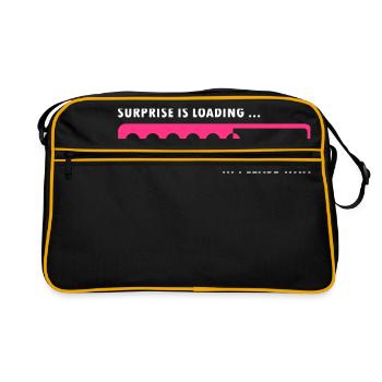surprise is loading - Retro Bag - black/gold - Front