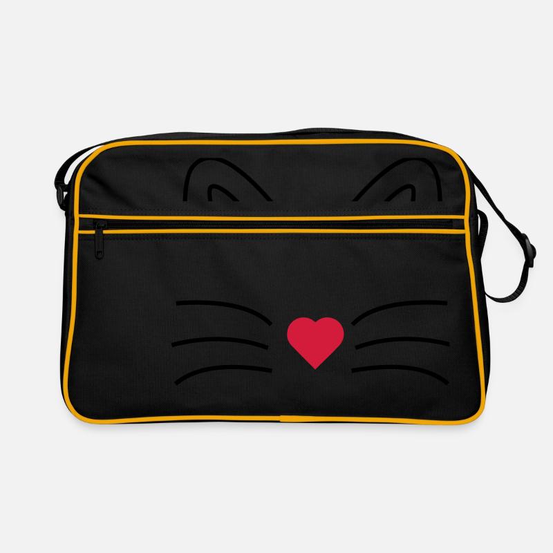 Katze Retro Tasche
