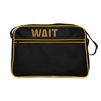 time to think about it - Retro Bag - black/gold - Front