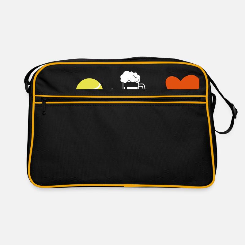 Tennis + Bier = Liebe Retro Tasche