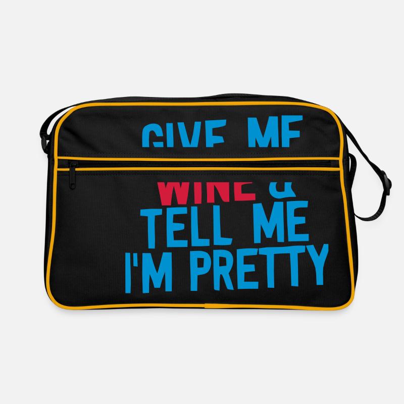 GIVE ME WINE Retro Bag