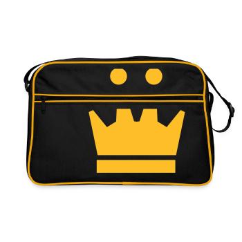 Crown Winner King Queen Princess - Sac Retro - noir/or - Devant
