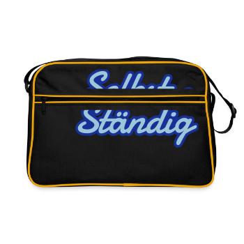 Self employed - self and constantly - Retro Bag - black/gold - Front