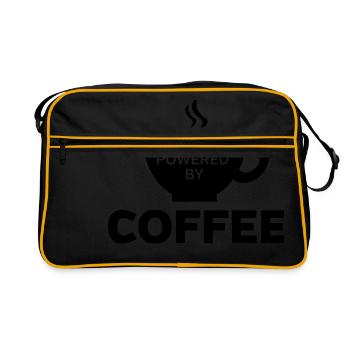 Powered By Coffee - Retro Bag - black/gold - Front