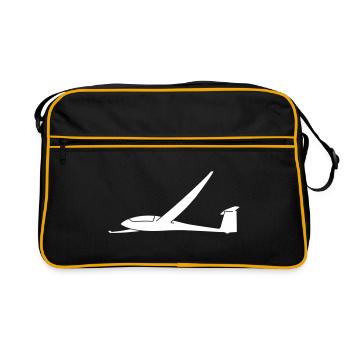 The Ventus 17.6m. Glider glider pilot - Retro Bag - black/gold - Front