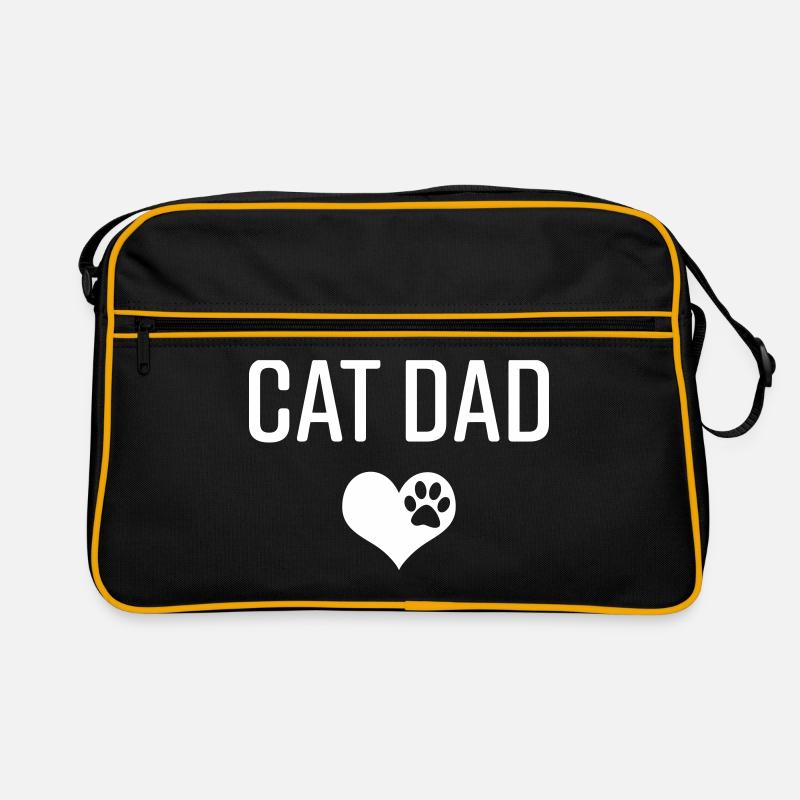 Chat papa chat chat titulaire cadeau amoureux des chats Sac Retro