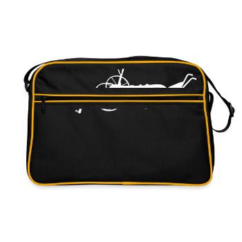 vieille charrue_va1 - Sac Retro - noir/or - Devant