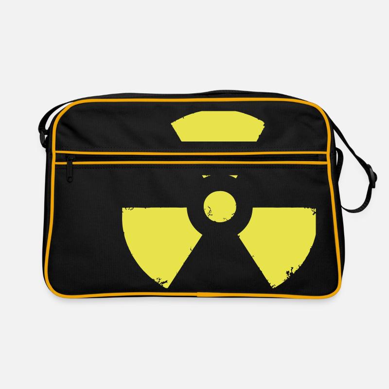 ATOMAR RADIOAKTIV - Retro Tasche - Schwarz/Gold