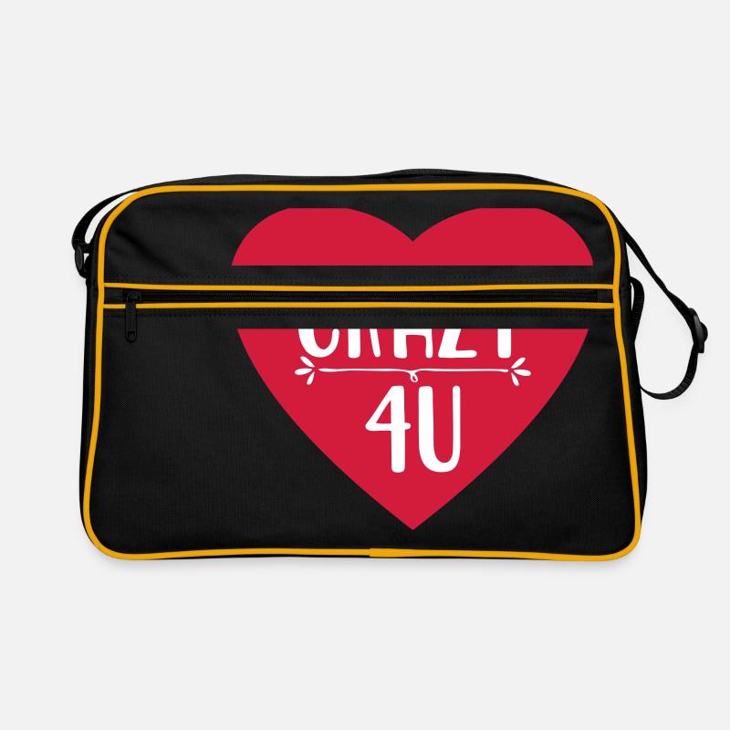 Liebe - Retro Tasche - Schwarz/Gold