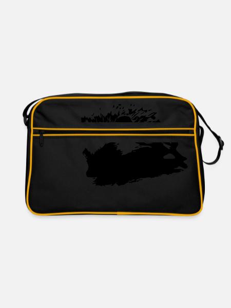 hérisson - Sac Retro - noir/or